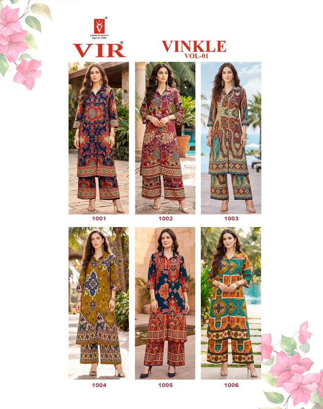 Taniksh vinkle vol 1 coord set wholesale work clothes